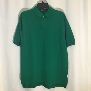 Men’s L Polo Ralph Lauren Green Pique Knit Shirt